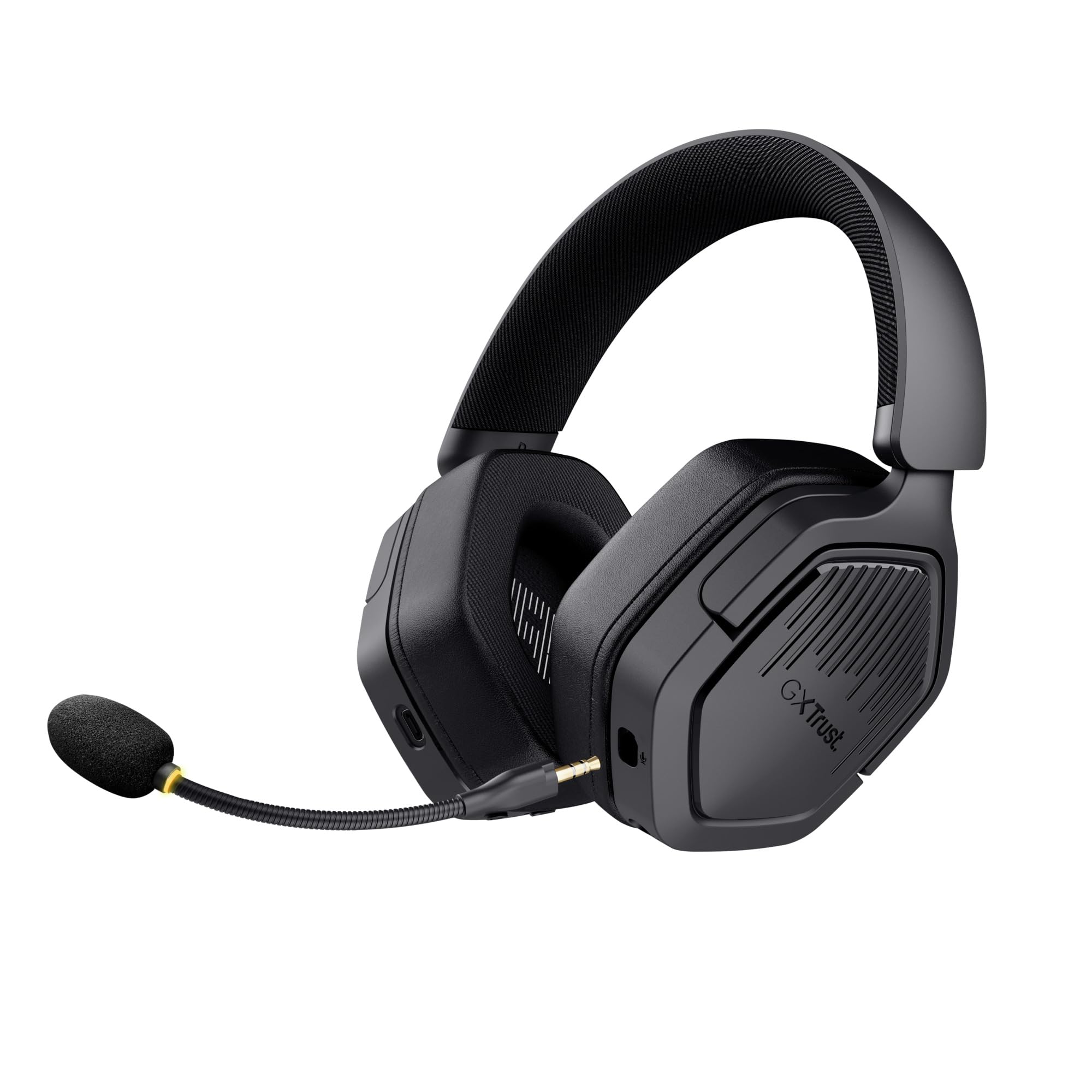 GXTrust 1493 Ravox Cascos Gaming Inalámbricos Bluetooth + 2.4GHz PS5 PS4 PC Switch Xbox Mobile, Altavoces 50mm, Batería de 70 Horas, Baja Latencia, Auriculares Inalámbricos Over-Ear, Negro