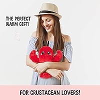 Vista 2 de Crustacean - Almohadilla térmica sin perfume para microondas para mujer, animal de peluche cálido y acogedor calentable, bolsa de calor caliente