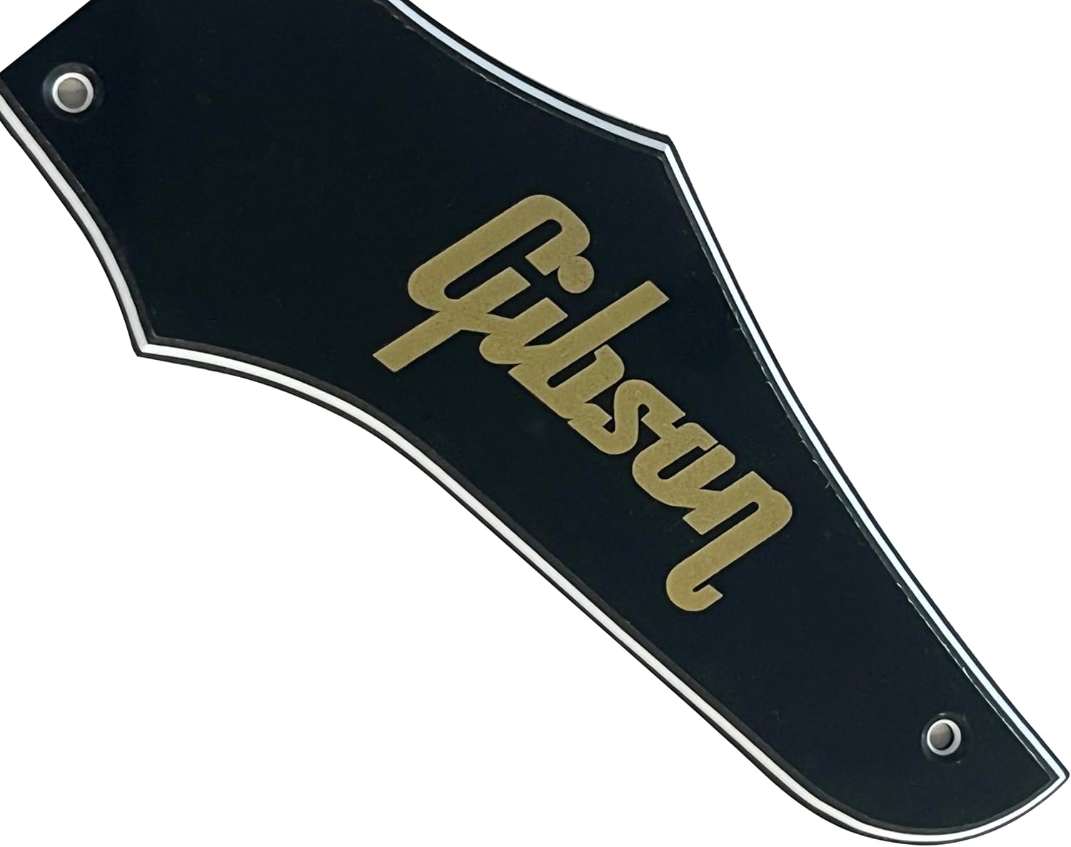 Guitar Parts For Gibson Firebird & Truss Rod Cover "Logo" style Guitar Pickguard (3 Ply Black(Gold Logo))
