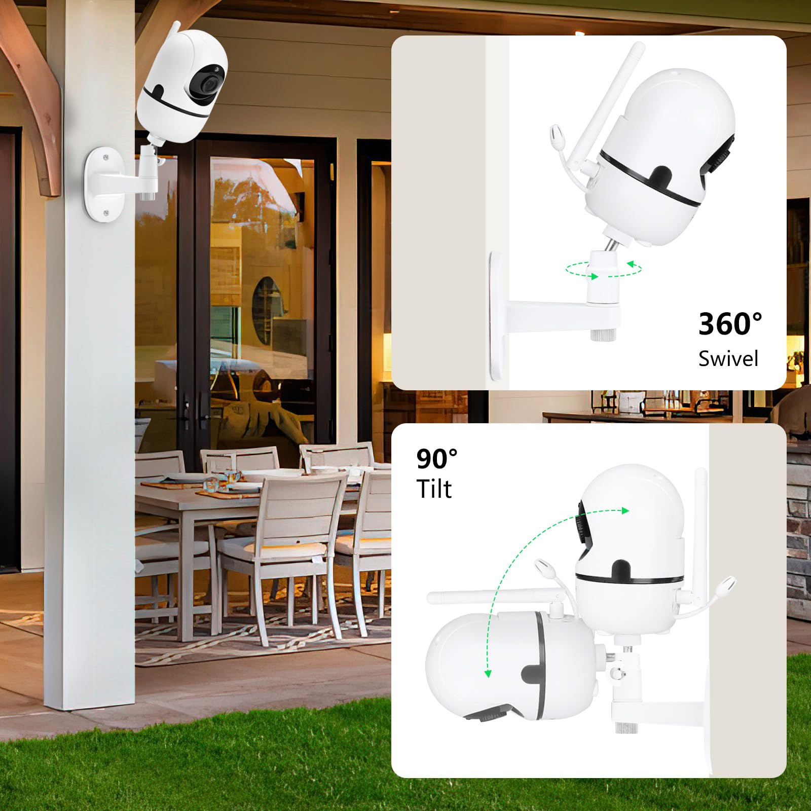Supporto per baby monitor compatibile con HelloBaby HB6550/HB65/HB66/HB248, ANMEATE SM935E Baby Monitor Camera da 15,7 pollici Clip Flessibile Morsetto Montaggio Lungo Braccio a Collo d'oca Supporto