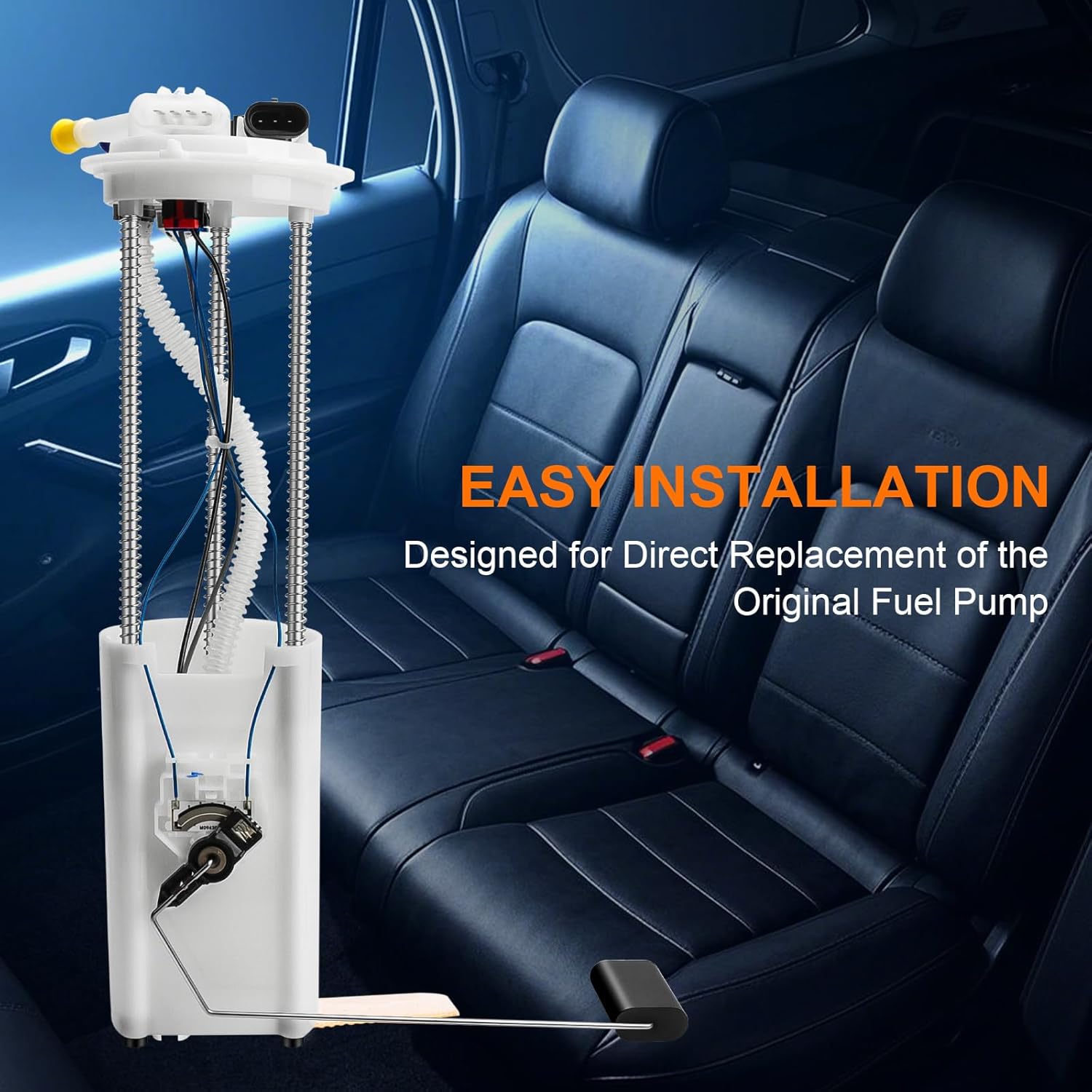 Electric Fuel Pump Assembly w/Level Sensor & Sending Unit Compatible with 1997 1998 1999 2000 Chevy S10, GMC Sonoma, Isuzu Hombre (2.2L L4), Replaces E3943M - Image 7