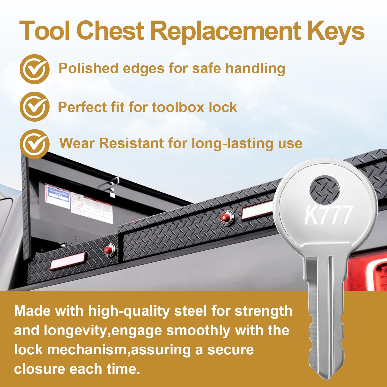 K氏専用ペ-ジ Replacement Toolbox Keys for Weather Guard Truck Tool Box,K777 Pre