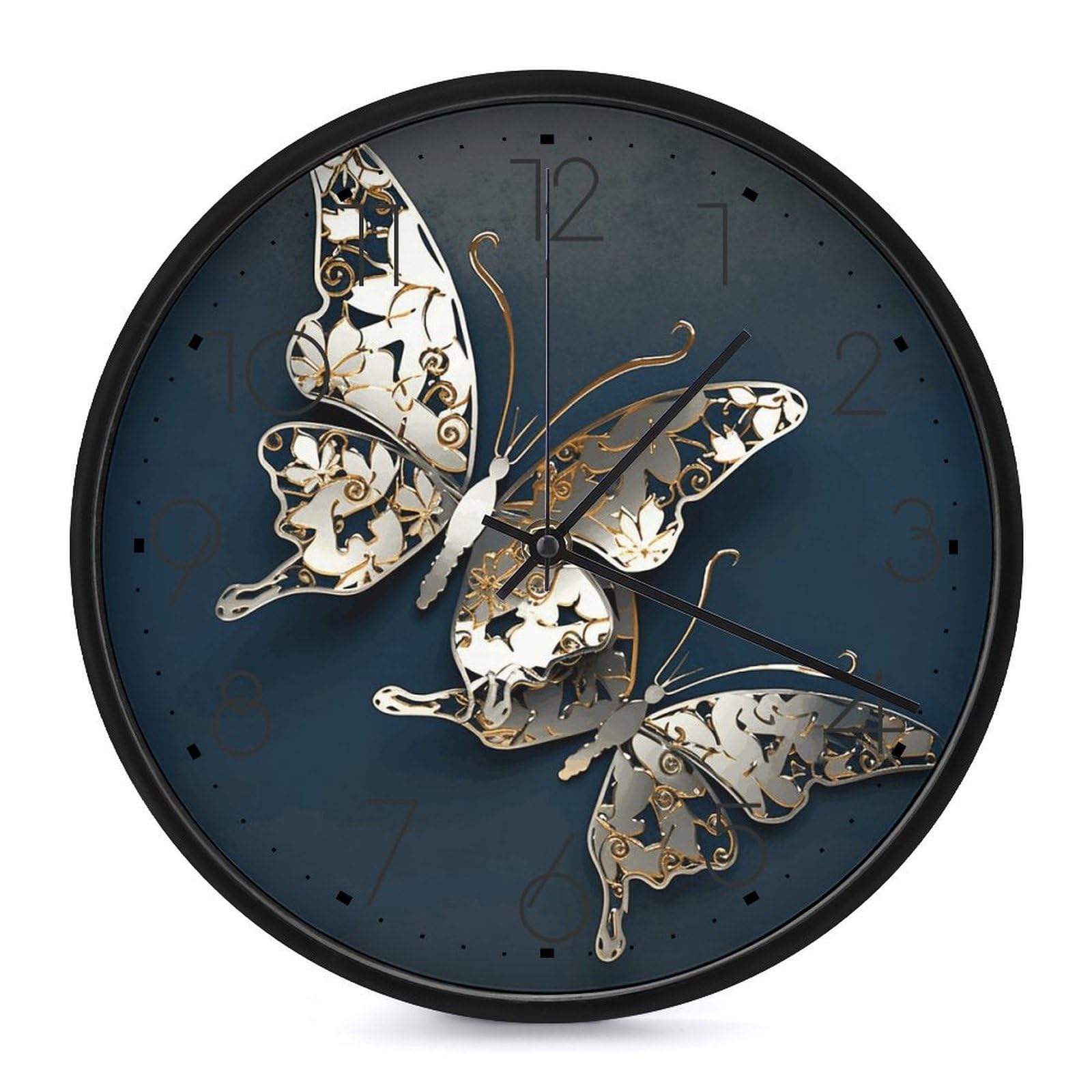 Horloge murale 3D en métal pour décorer un salon moderne