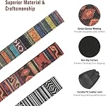 MoKo Cotton Canvas Woven DSLR/SLR Camera Strap - Shoulder Neck Strap Adjustable for Adults & Kids Presenting Bangora Orange