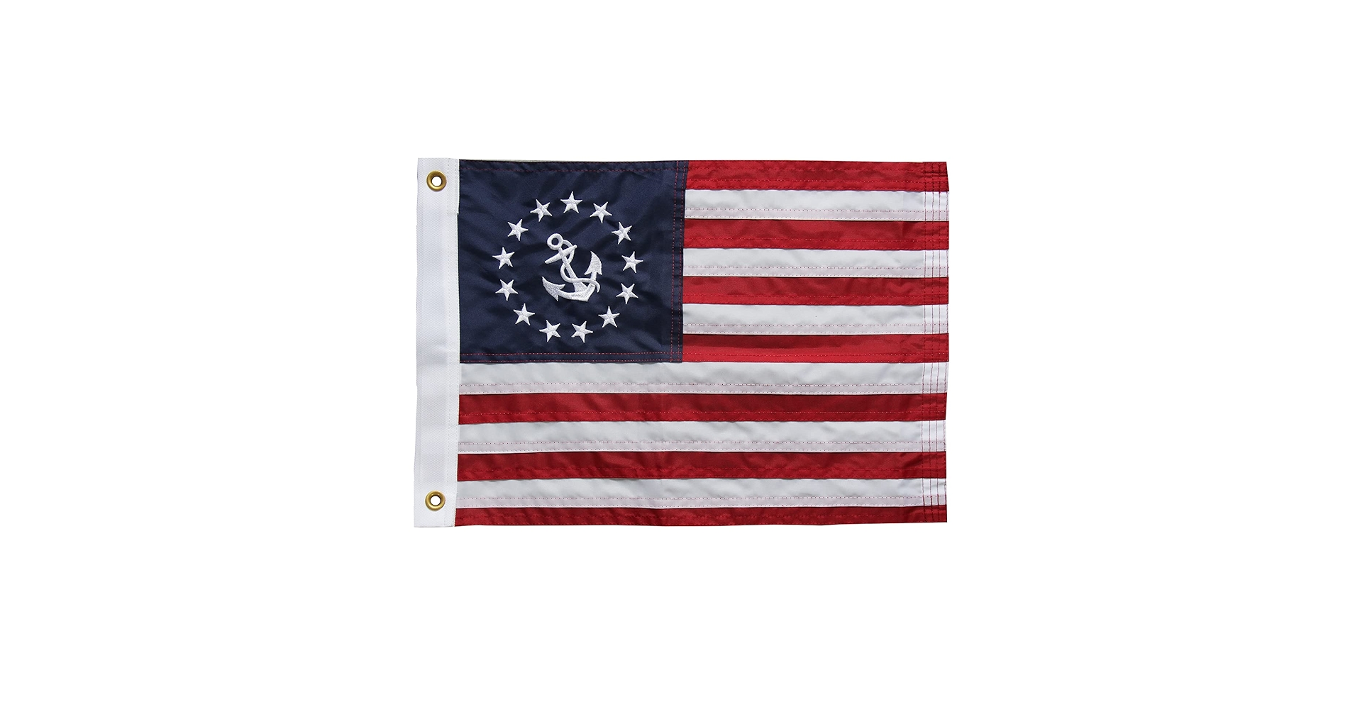 Amazon.com : SYII US Yacht Ensign Sewn Boat Flag 12x18 Inch