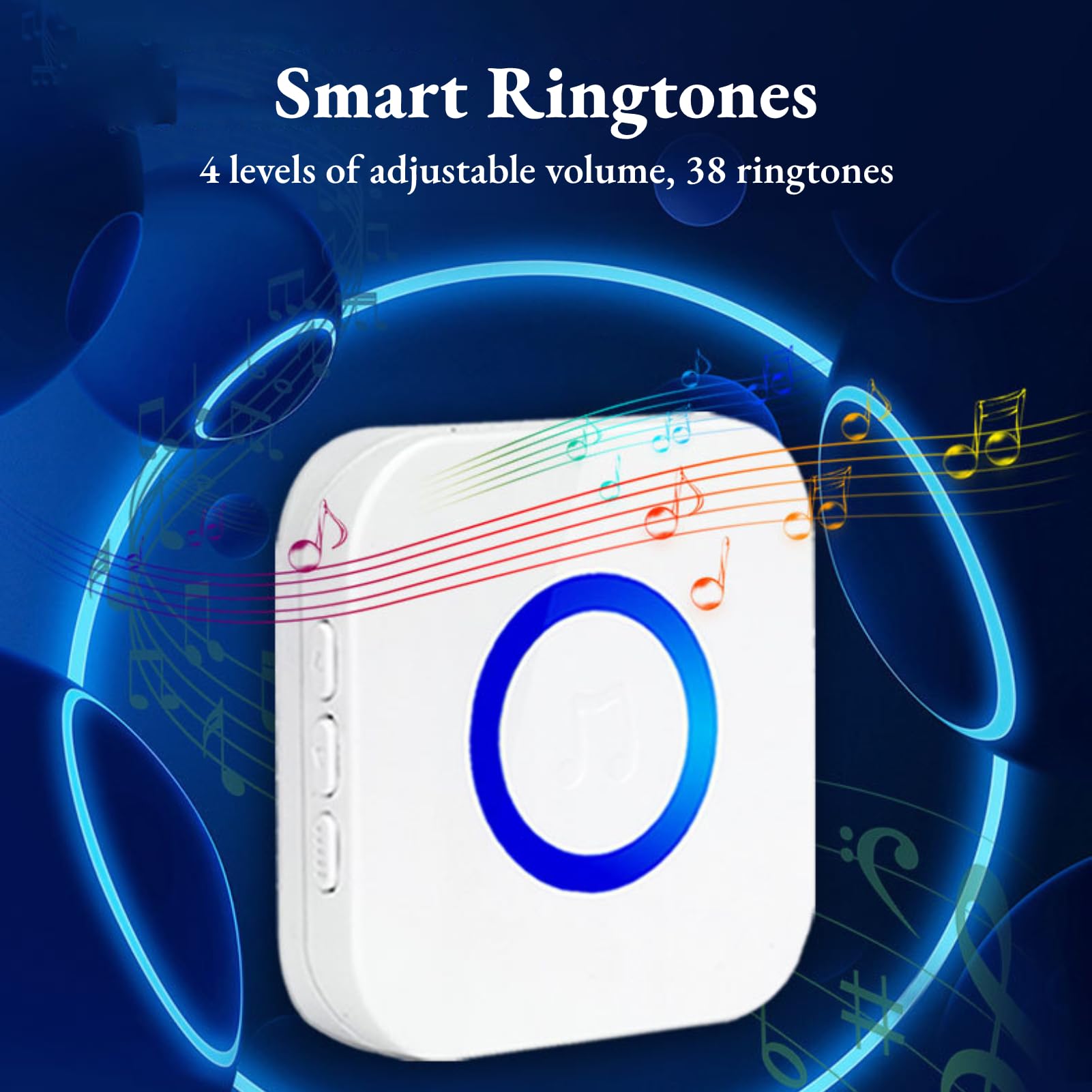 Téléavertisseur sans Fil pour Soignant Système D'appel Un à Un 1 Boutons/émetteurs D'appel SOS 1 Récepteurs Système pour la Maison/Personnel 330 M / 1082,68 Pieds