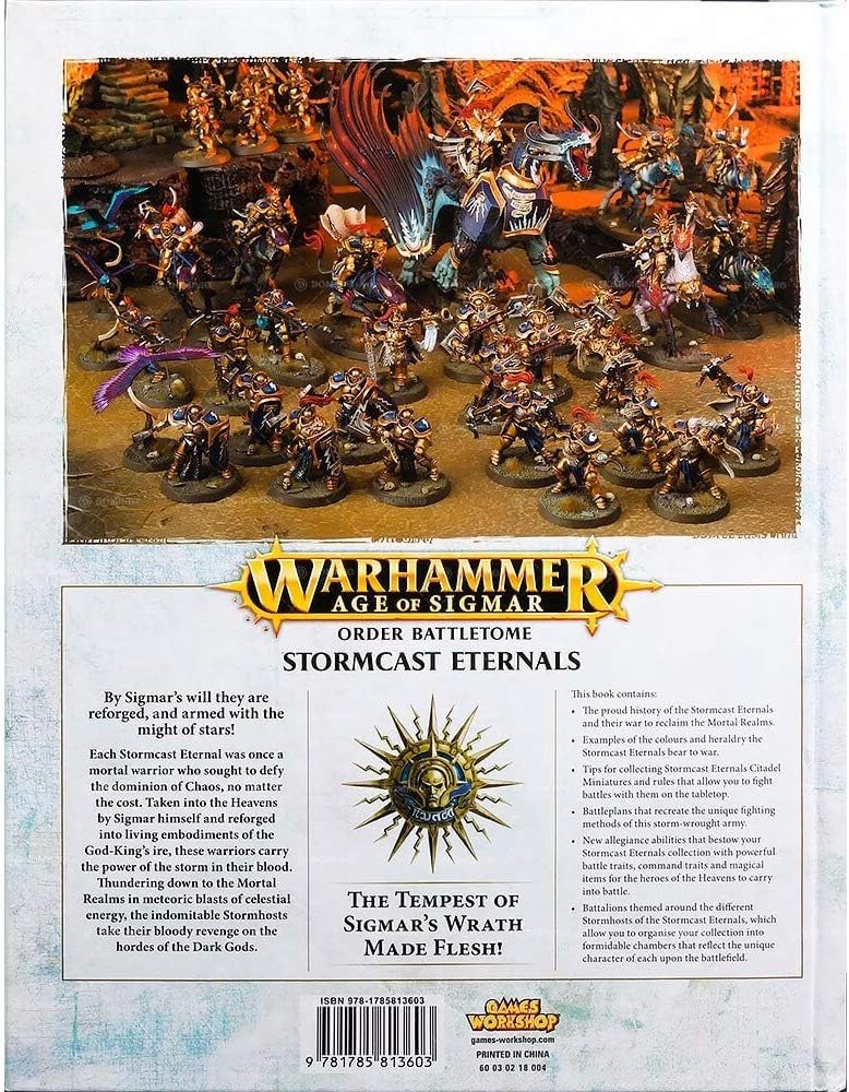 Games Workshop BATTLETOME: Stormcast Eternals (HB) English 96-01-60 ( 2017 Edition )