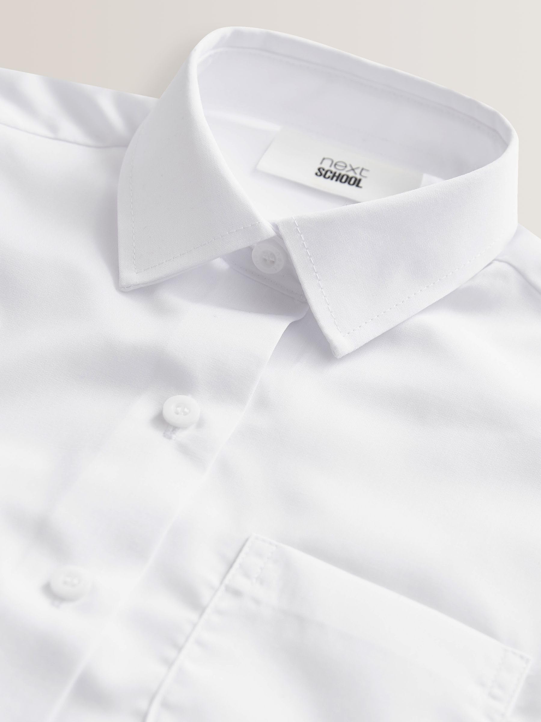 NEXT Fille Chemise d'école Standard à Manches Courtes, Lot de 2