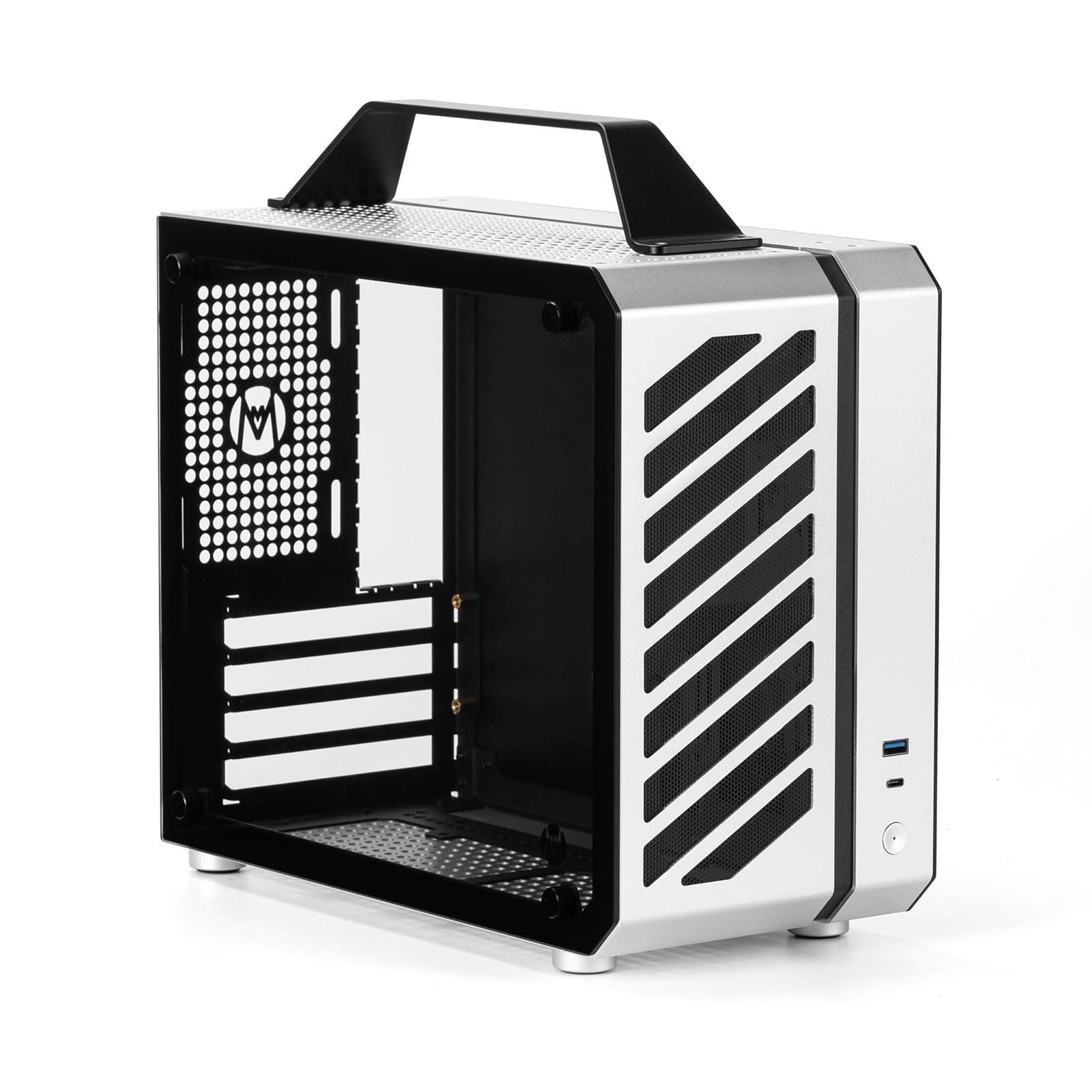Mechanic Master C26 声波 PCケース ホワイト Amazon.com: Mechanic Master C26 Desktop Portable Mini MATX Case