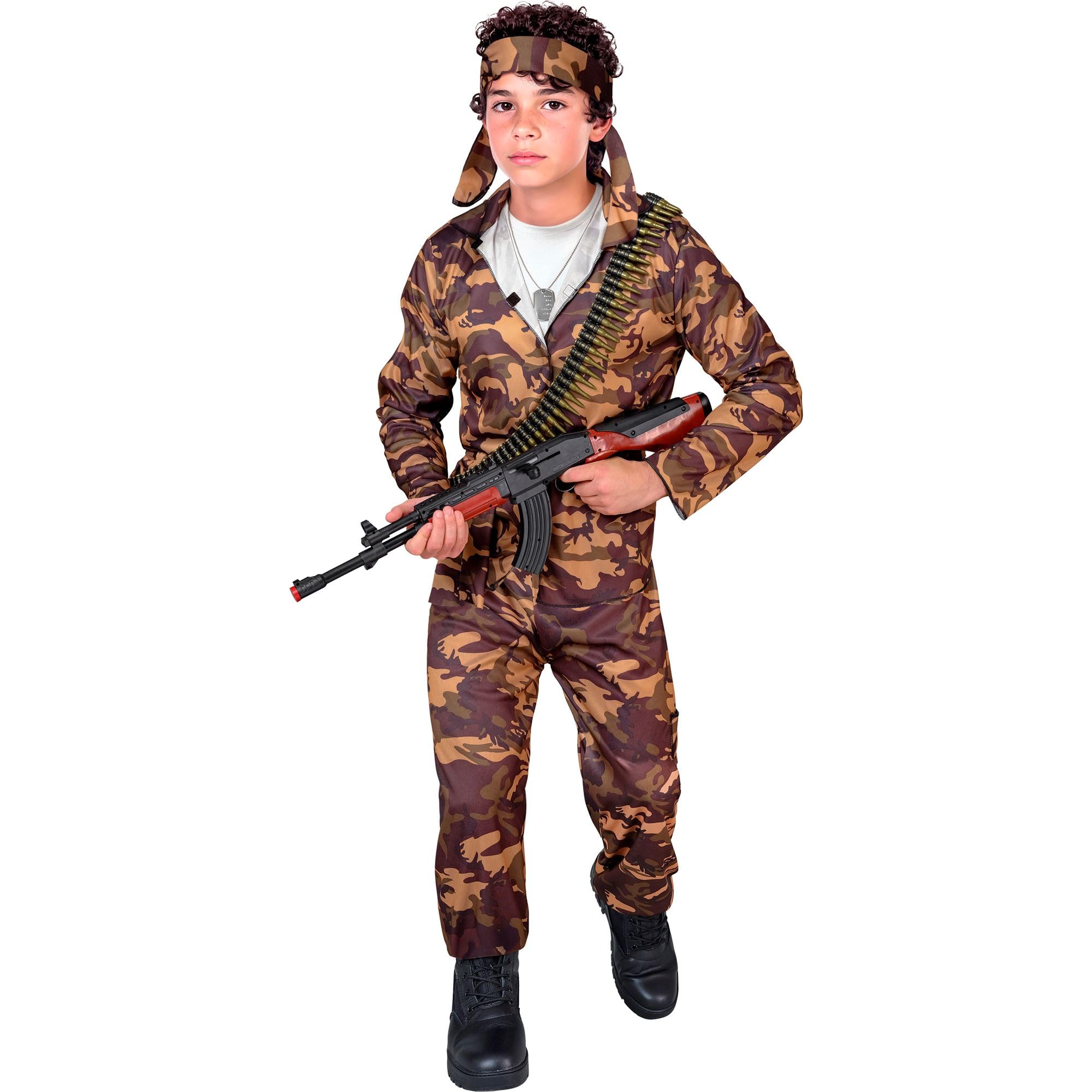 Children's Special Force 158cm Costume Large 11-13 yrs (158cm) for Military Army War Fancy Dress