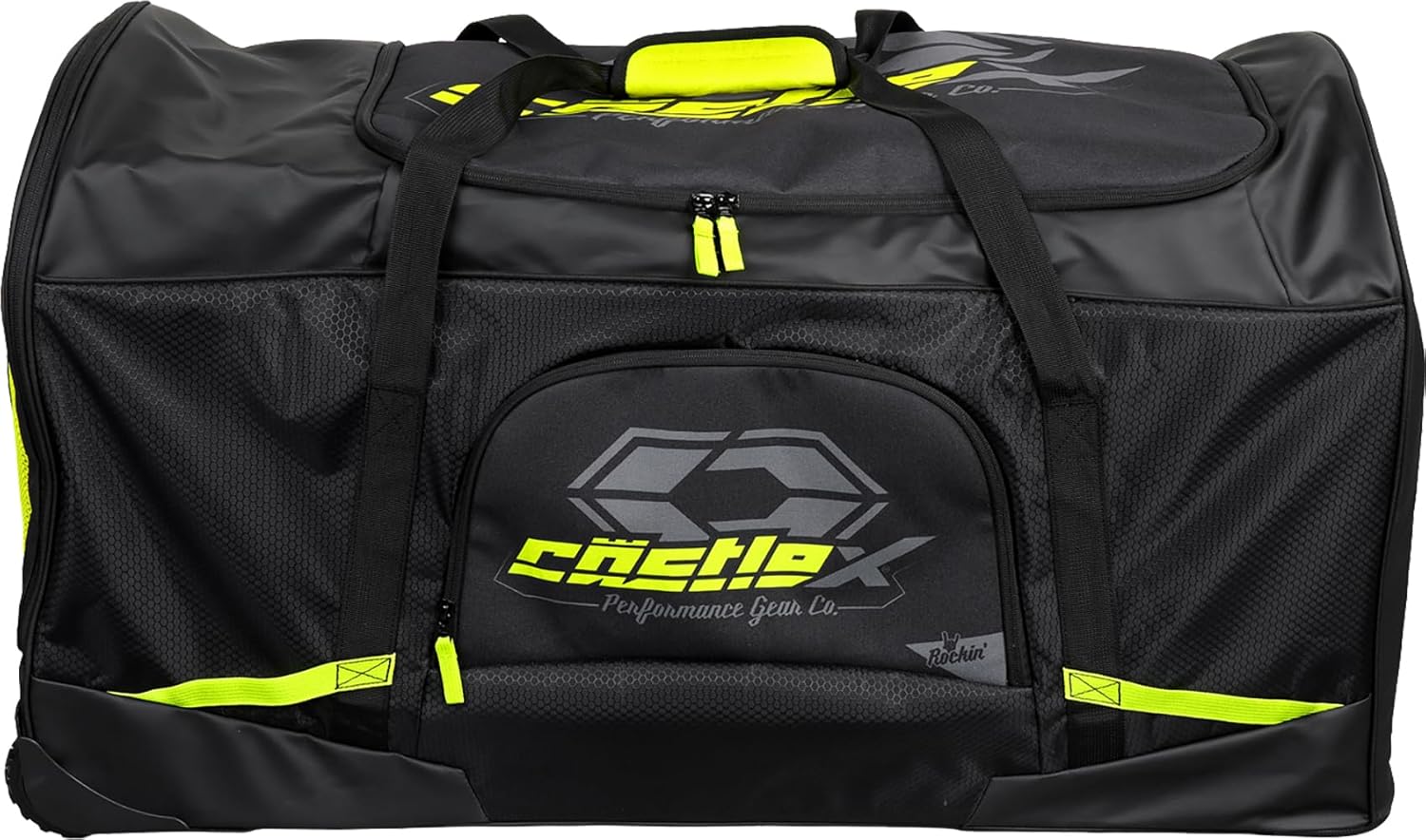 Castle X Rockin' Roller Gear Bag, Black/Hi-Vis