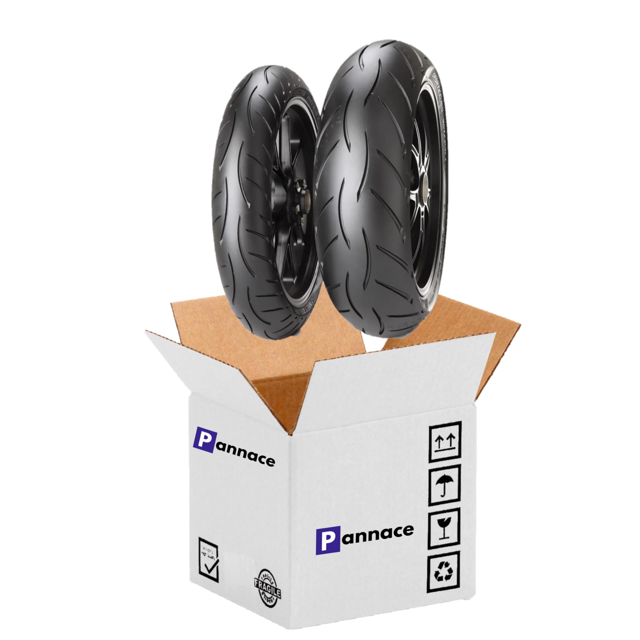 Pneumatici in coppia 180/55 17 con 120/70 17 - SPORTEC M5 INTERACT - Pannace