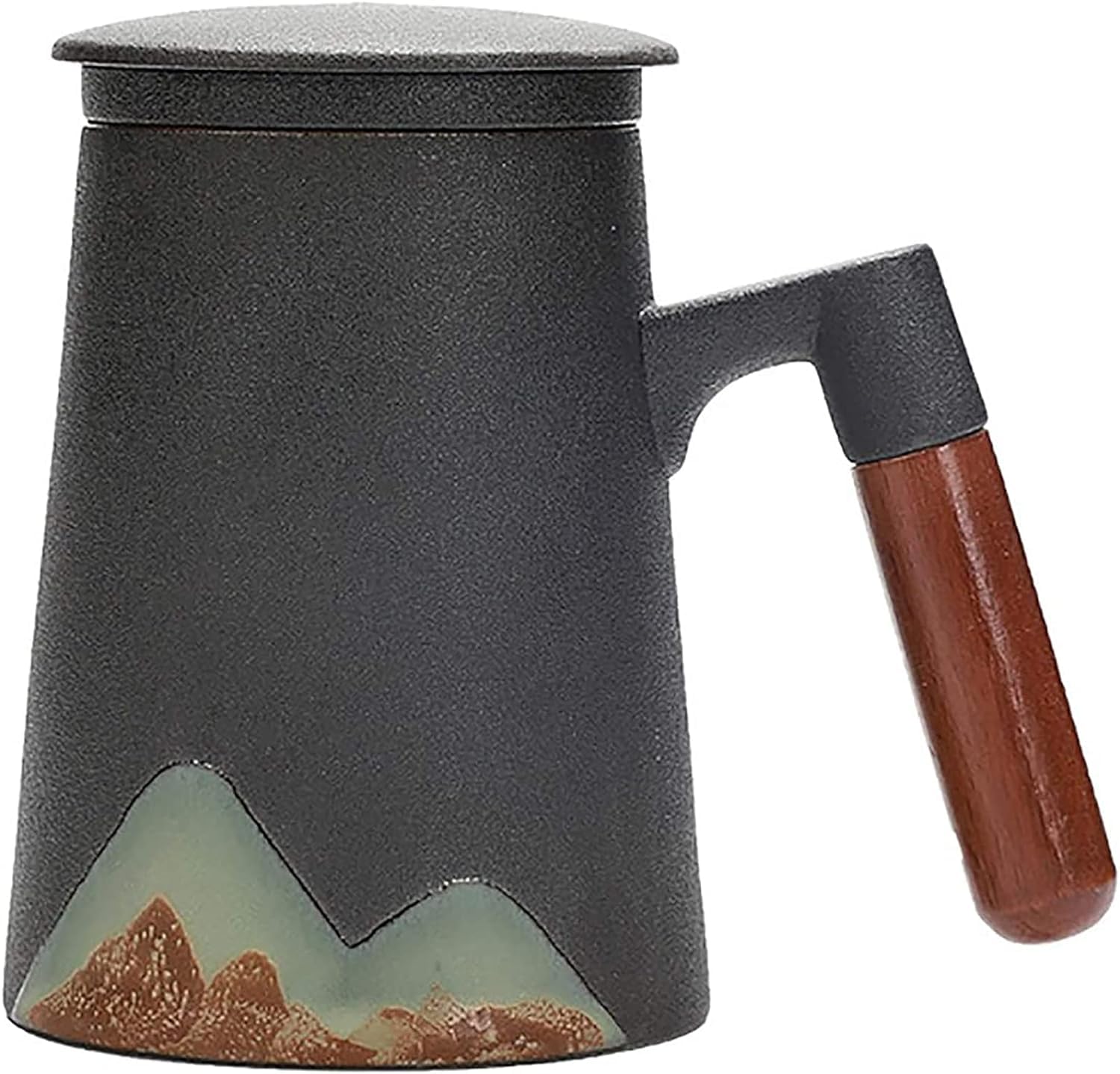 Tazze da tè in Ceramica con Coperchio, Elegante Tazza da caffè e cucchiaino da caffè, Tazza da tè per Famiglie di Amici Come Regalo a Sorpresa, Tazza da tè, Tazza in Porcellana