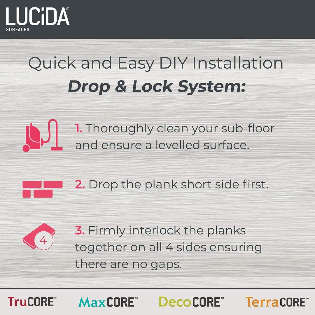 LUCiDA SURFACES Luxury Vinyl Flooring TilesInterlocking Flooring for