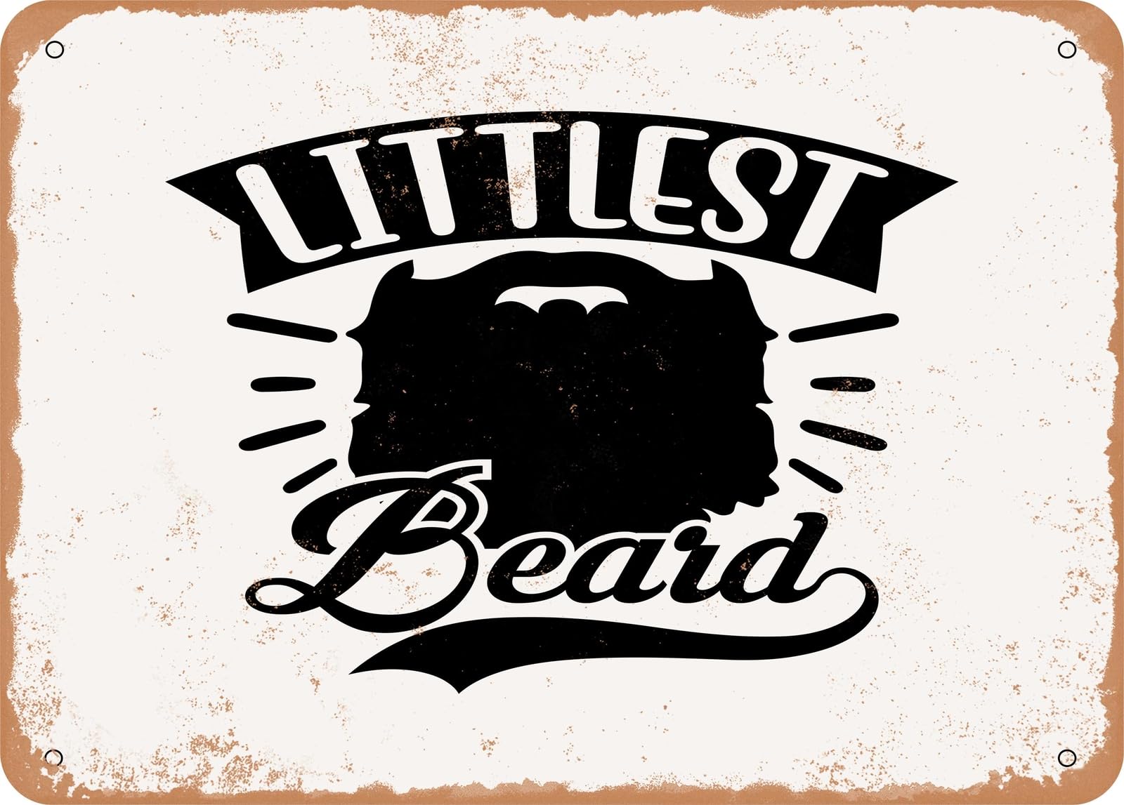 Metal Sign - Littlest Beard - Vintage Look Sign home decor