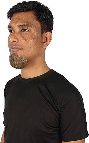 Miniatura 2 de HPO Barba de cabra falsa para hombres adultos Cabello facial humano