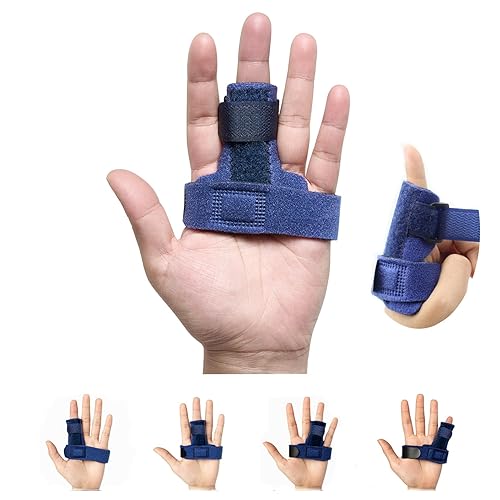 Férula de dedo de gatillo para hombres de dedo medio, soporte ajustable para aliviar el bloqueo de los dedos, reventar, doblar, rigidez, liberación