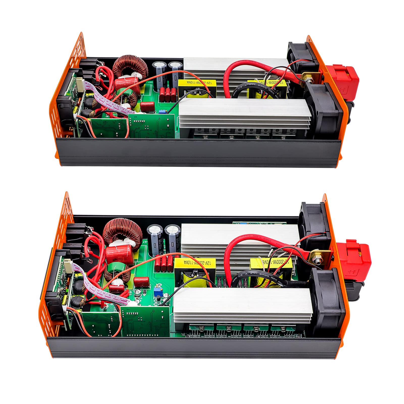 Przetwornice mocy czysta fala sinusoidalna przetwornica napięcia 4000W moc ciągła 2000W DC 12V 24V 48V do falownika AC Mocny Ladunek(Inverter 1000W)