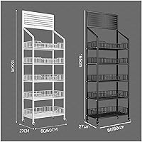Vista 2 de Shelves Commercial Supermarket Shelf ,Retail Snack Rack Display Stand, Convenience Store/Pharmacy Floorstanding Display Stand For Snack Beverage
