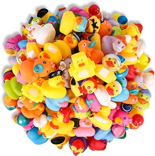 Audaisyly 10-Pack Assorted Rubber Ducks Bath Toys - Jeep Ducking, Pool Floaters, Bathtub Fun, Kids Party Favors