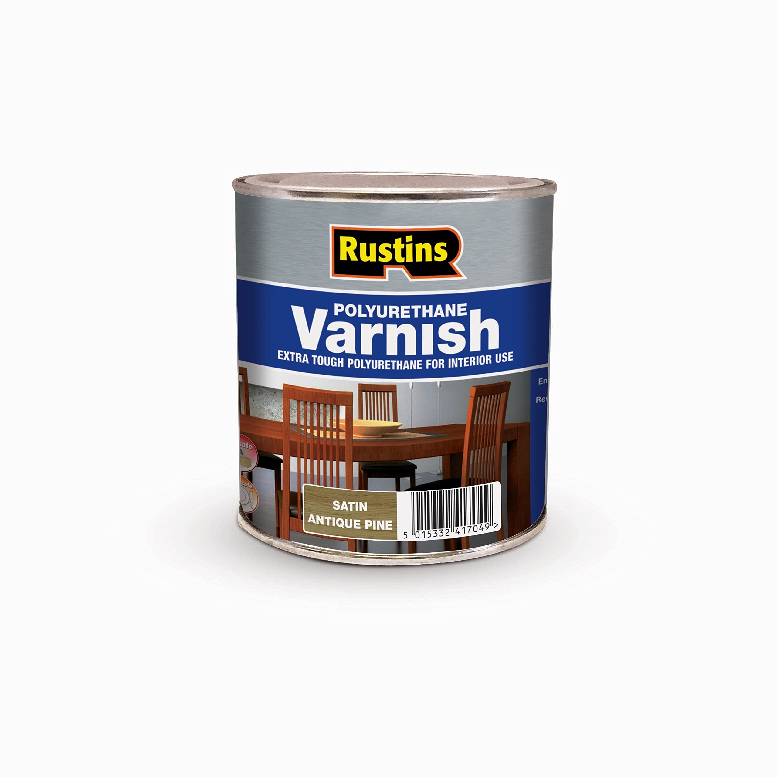 Rustins Antique Pine Polyurethane Varnish Satin 1L