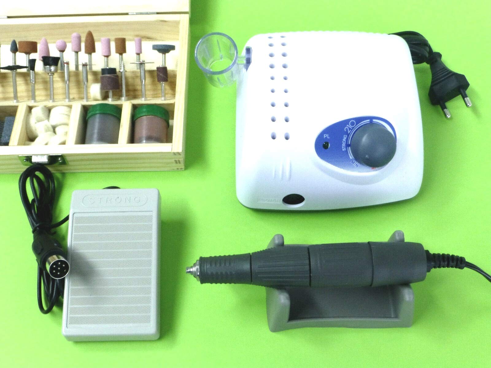 Strong210/120 Professioneller Fräser Maniküre Pediküre 30K/Min