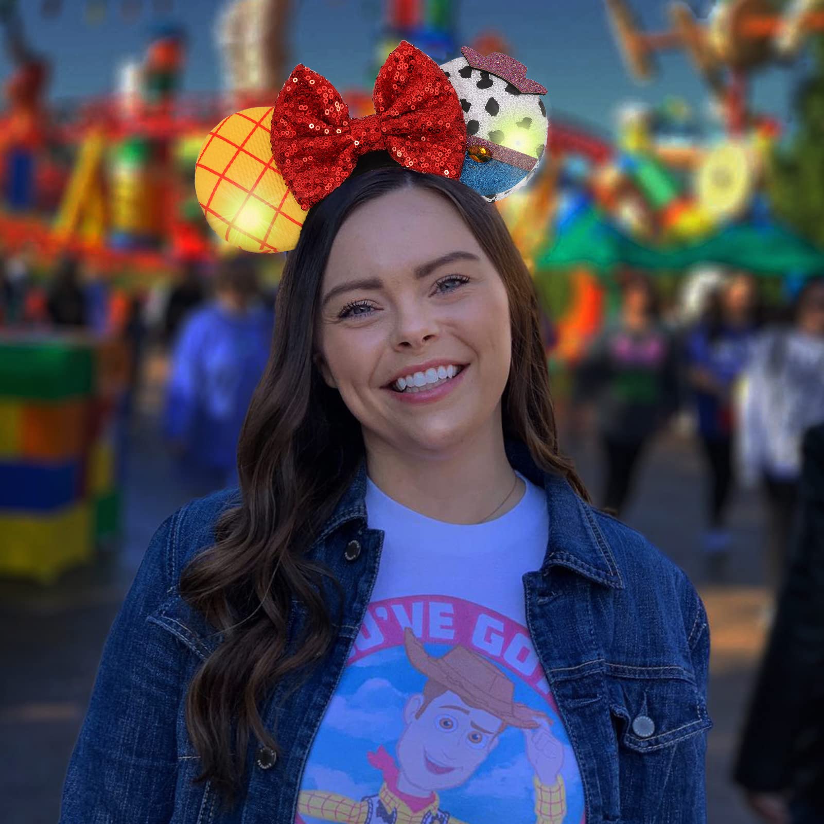 Amazon.com: Light Up Mouse Ears, LED Flashing Toy Inspired  display picture 1