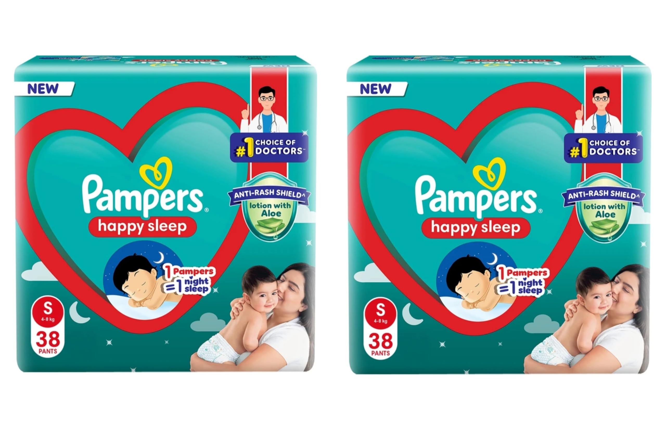 Pampers Happy Sleep Pants, Pack of 76 Diapers-image-43