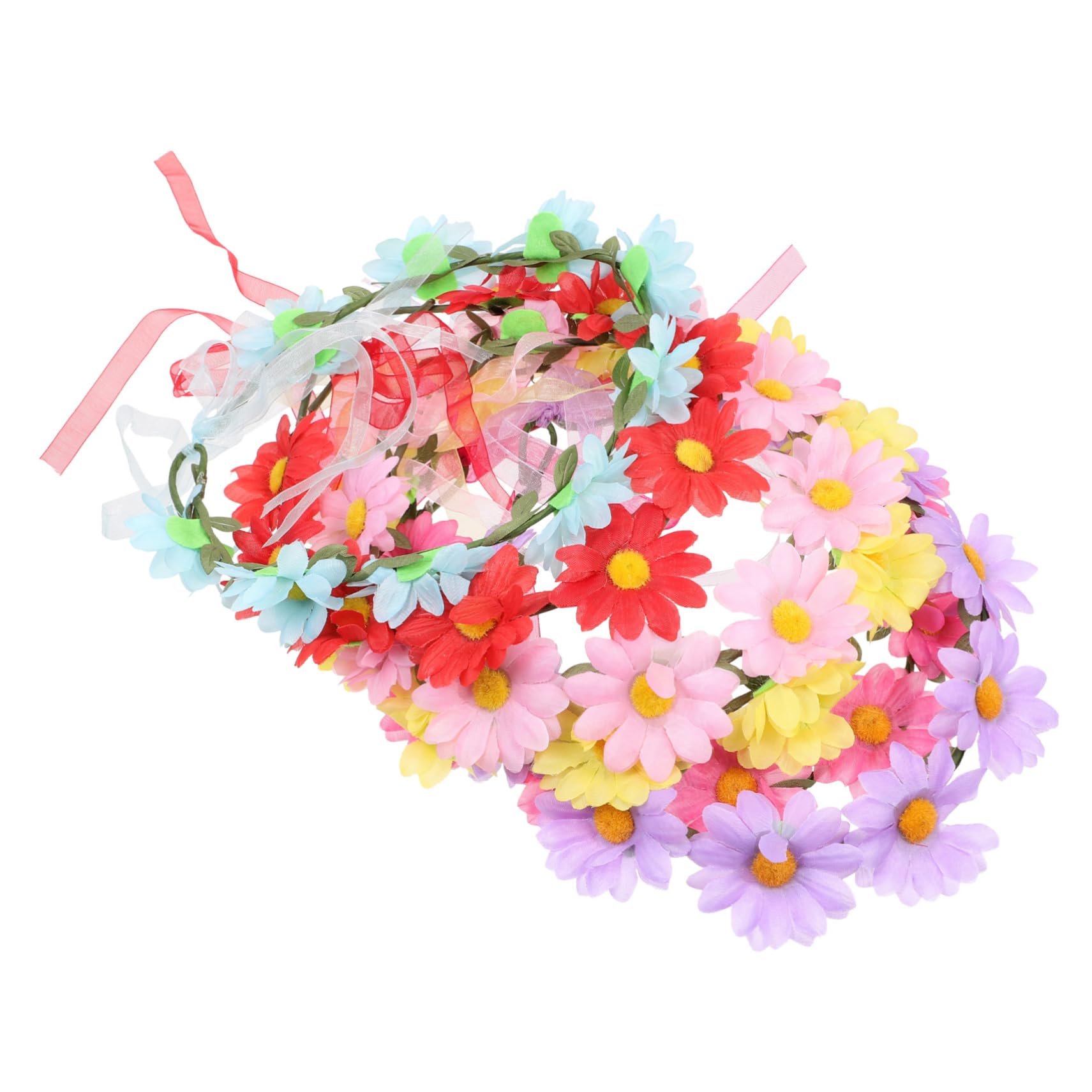 minkissy 12pezzi Marguerite Headband Per Donne e Spose Cerchietti Floreali Eleganti Per Cerimonie Feste e Foto Accessori Matrimonio Colori Mixati
