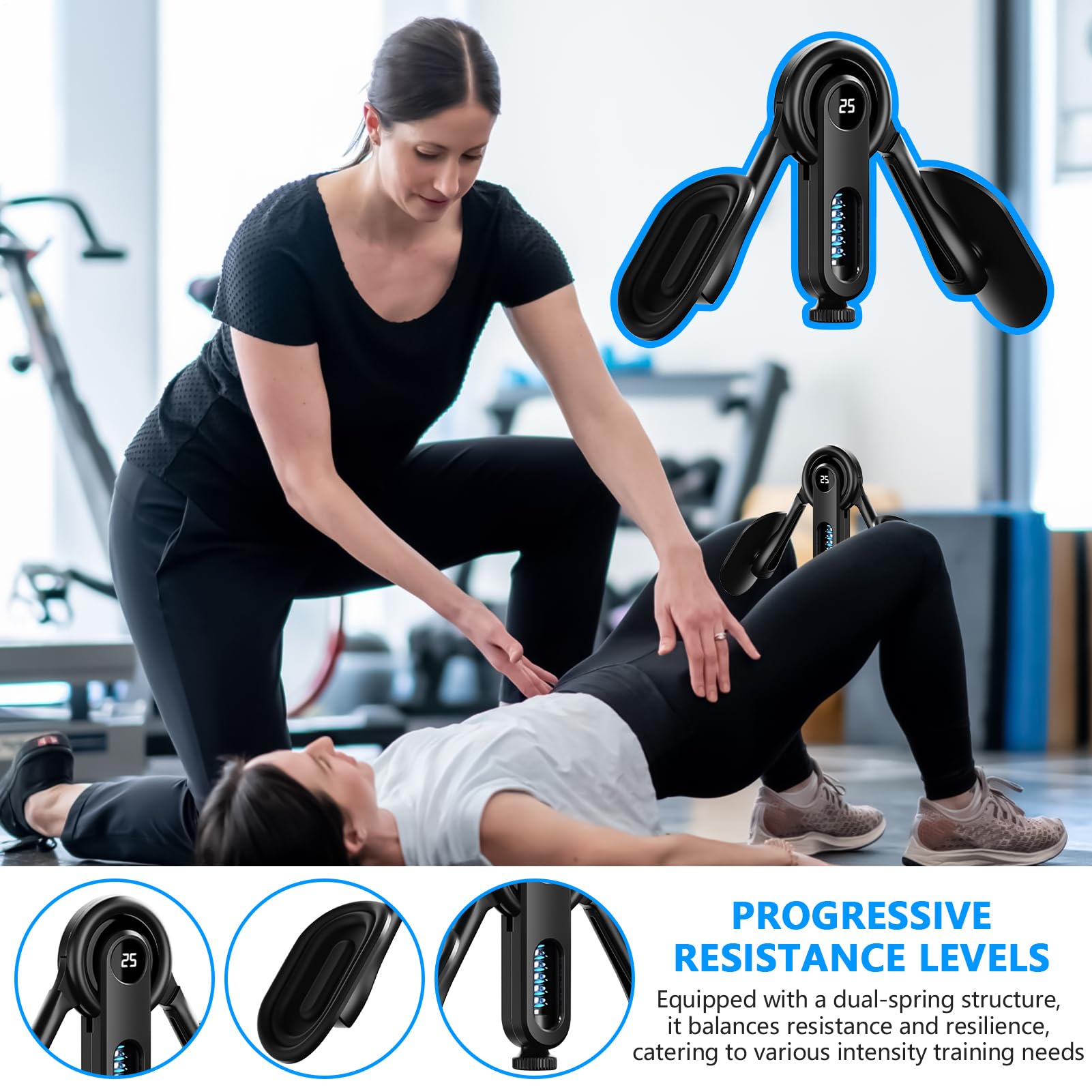 Allenatore kegels - Esciser pelvico, pesi vaginali impostati | Dispositivo di controllo della vescica Postpartum Recovery Aid Rinfreschi del muscolo del pavimento pelvico, attrezzatura per esercizi di