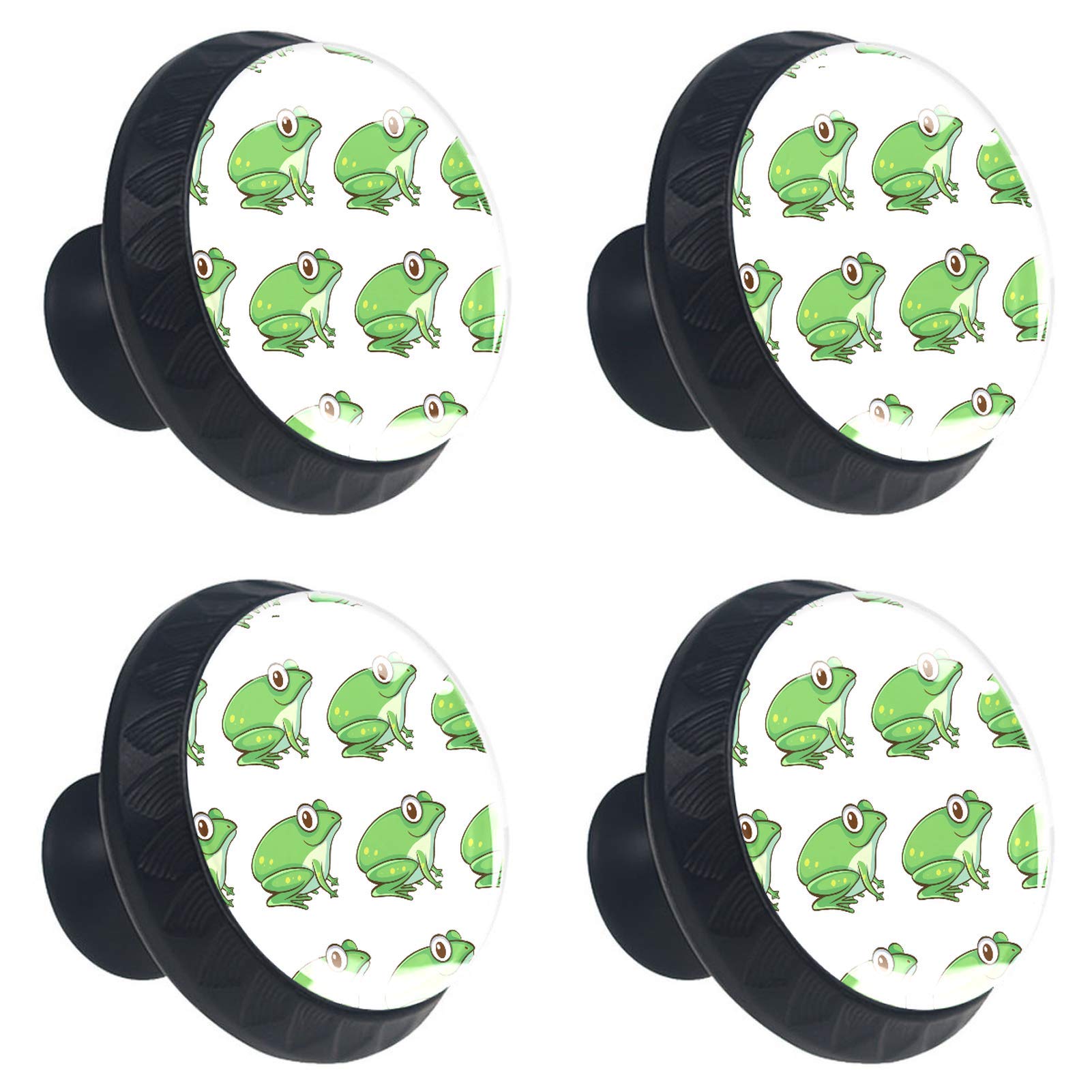 Boutons de meuble grenouille en verre pour remplacer des poignées usées