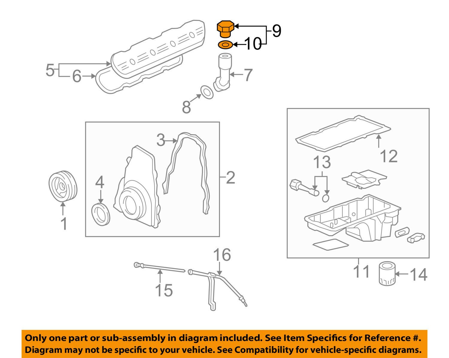 General Motors 12573337, Engine Oil Filler Cap