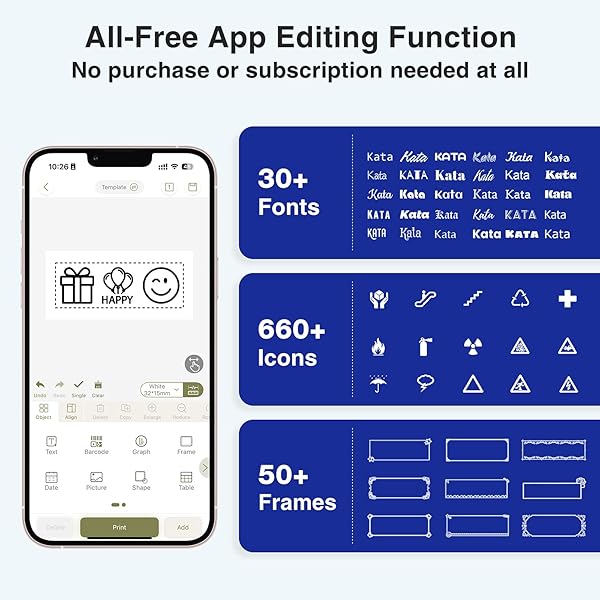 SUPVAN E11 Bluetooth Label Maker 5