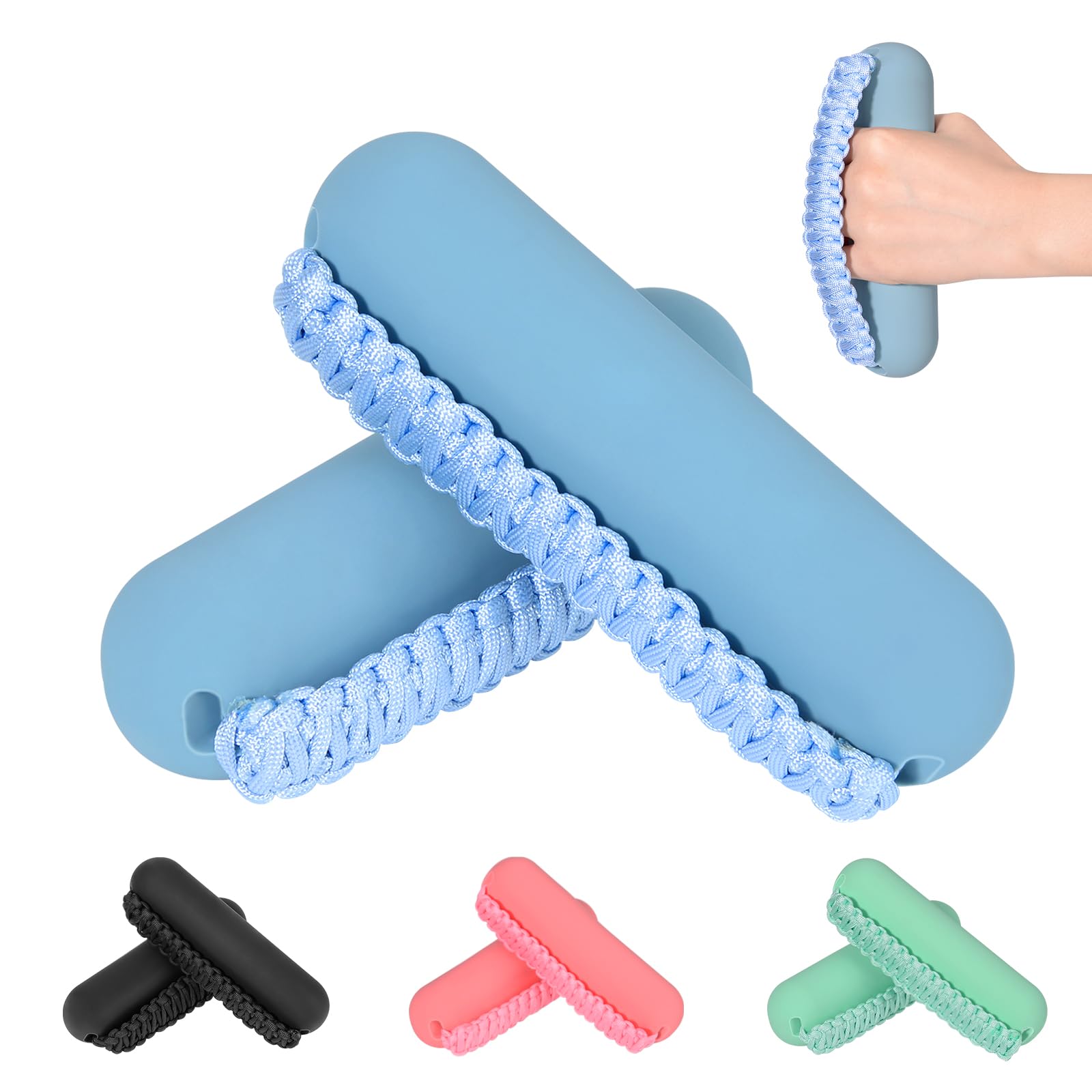 BOOSTEADY Hand Weights Set for Women Men, Soft Dumbbells of 2 (2lbs), Walking Weight with Hand Strap for Aerobics, Jogging, Running-Blue