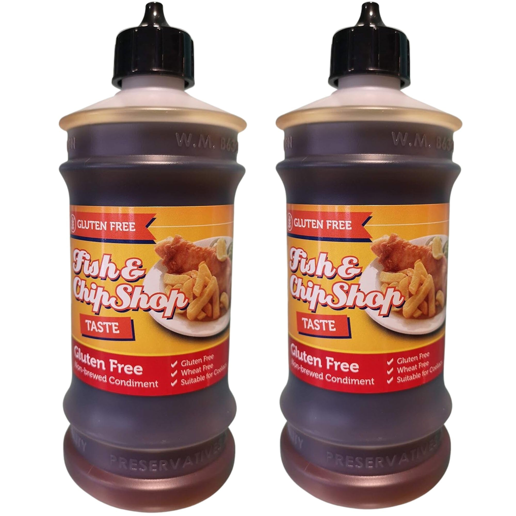 Traditional Chip Shop Taste Gluten Free Chippy Non-Brewed Condiment (Malt Vinegar Flavour) 315ml (2 Pack Bundle)