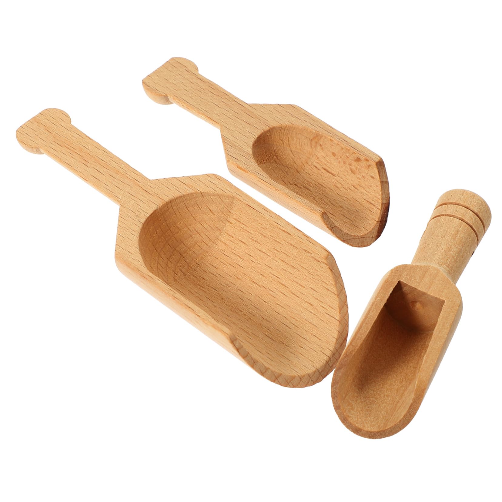 MAGICLULU Elegant Wooden Tea Scoops Salt Scoop Tea for Loose Compact Spoon Reusable