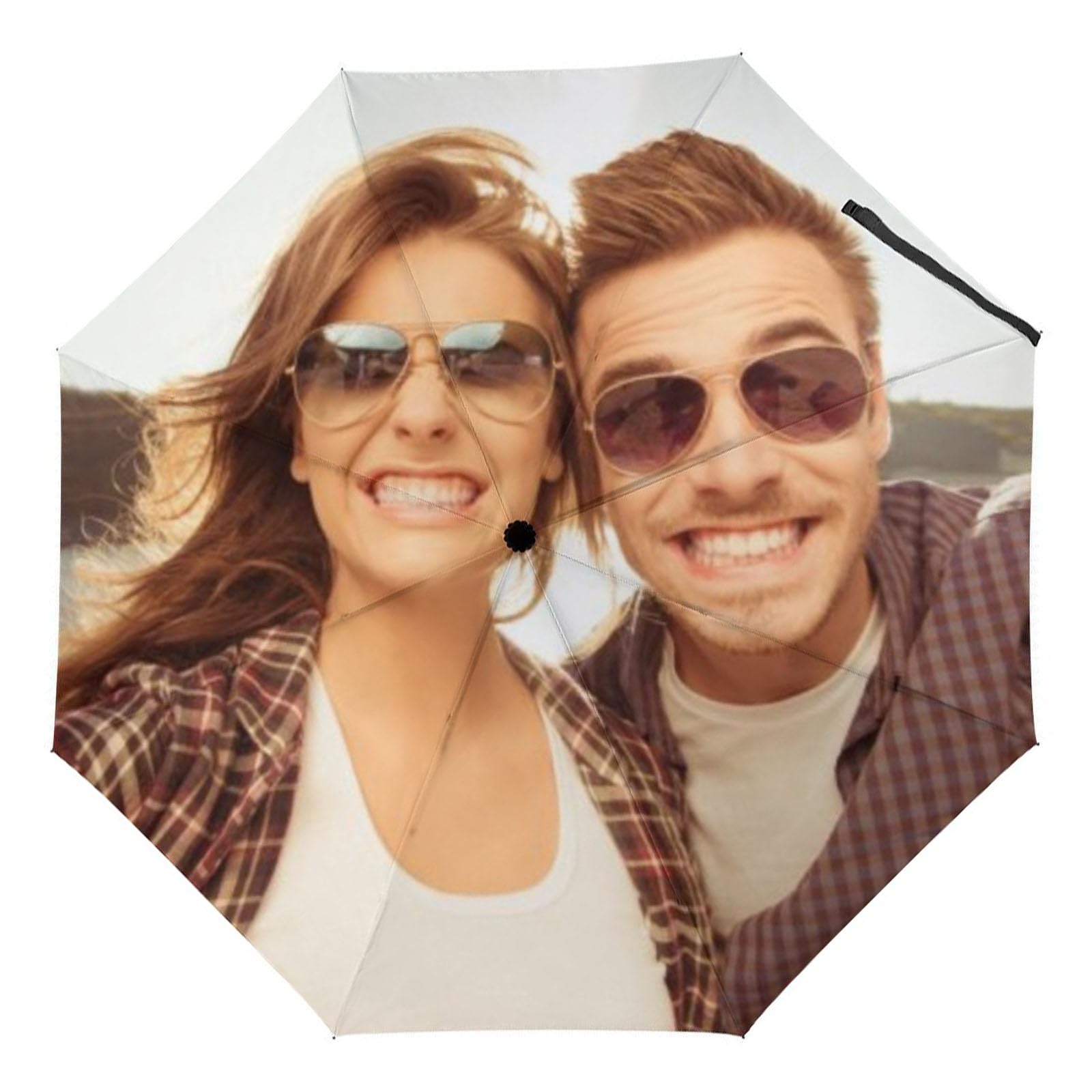 LLLGSHLLLGSH Personalised Umbrella - Custom Photo Umbrella - with Your own Image/Text/Message/Any Logo - Automatic Opening - for Mothers Day,Fathers Day,Birthday,Christmas,Good for Small Company Promotion