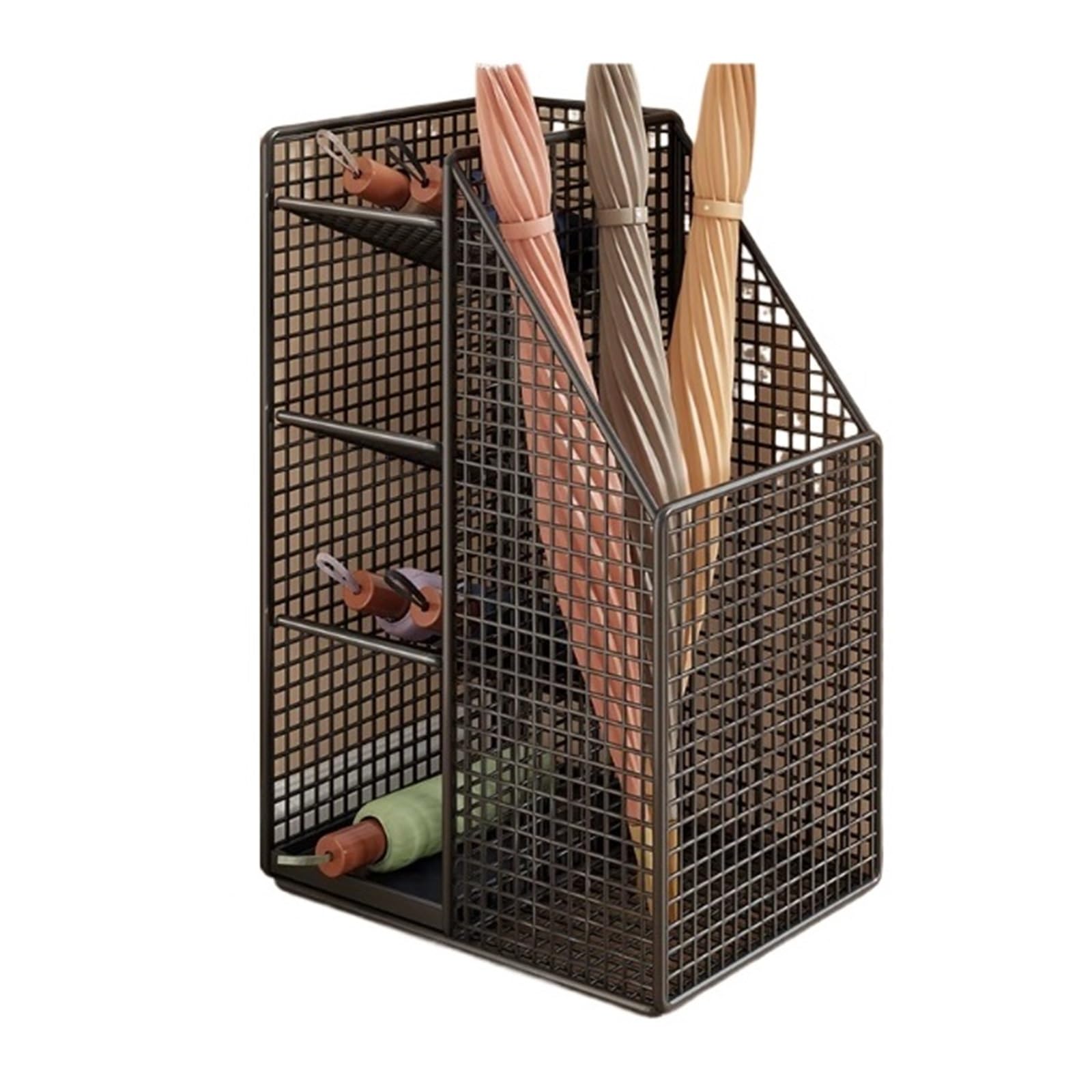 CFY652 Umbrella rack Umbrella Stands And Storage Racks For Home Entrances And Commercial Lobbies Office(Black)
