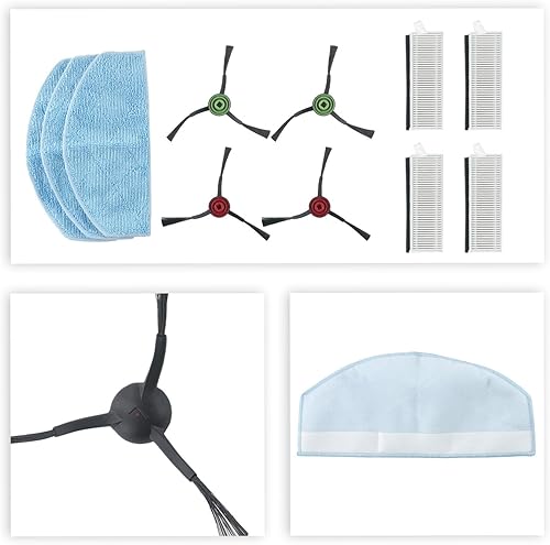 Miniatura 3 de Reemplazo lateral del cojín de la fregona del filtro del cepillo conveniente para el aspirador del robot Laresar Evol 3, recambios del vacío