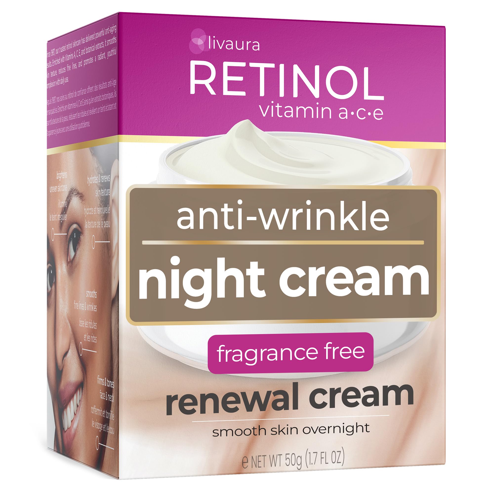 Amazon.com: Retinol LIVAURA Night Cream – Night Creams for Face