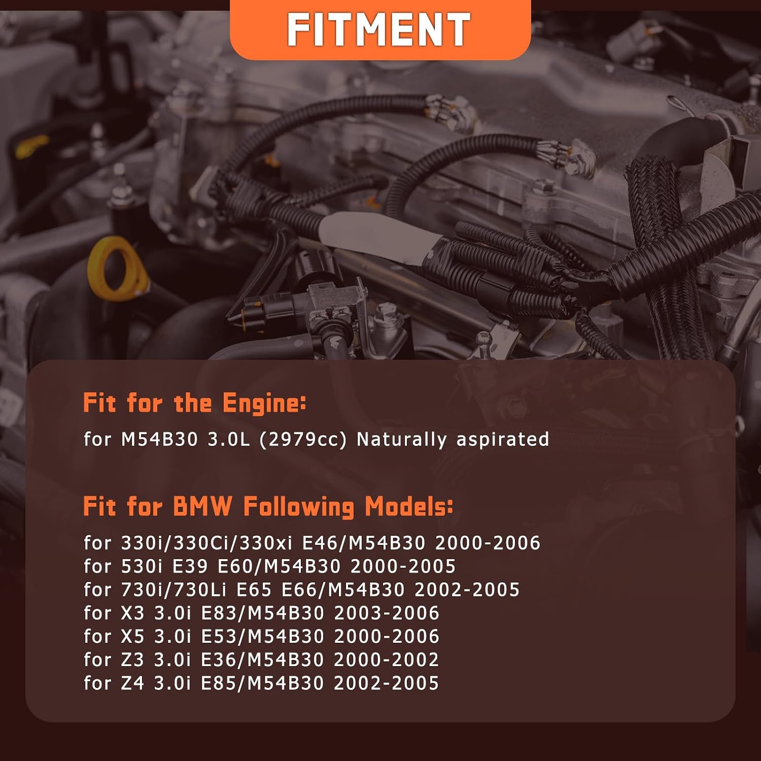 11257506222 Engine Pistons Rings Set Fit for BMW 330i 530i X3 X5 E46 E39 E36 M54B30 Replace for 11257506252