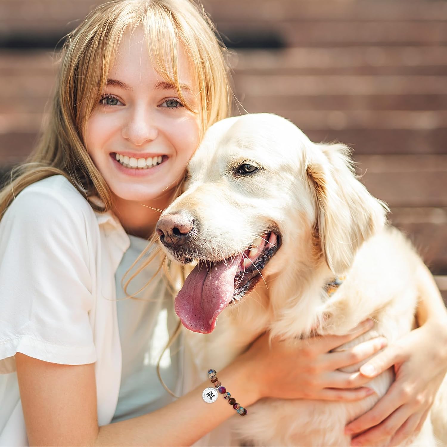 Easter Basket Stuffers - Gifts for Women Natural Colorful Imperial Jasper Stone Bead Bracelet Teacher Appreciation Gifts Birthday Gifts for Sister/Daughter/Niece/ Grandma/Mom/ Wife /Nana /Aunt/Nana with Gift Message Card - Image 2
