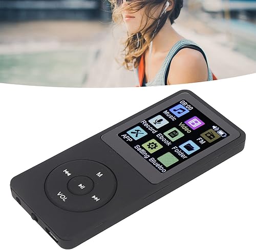 Miniatura 3 de Reproductor de MP3 Bluetooth, grabadora de voz de radio, reproductor de música de bolsillo, lector de libros electrónico, reproductor de música de