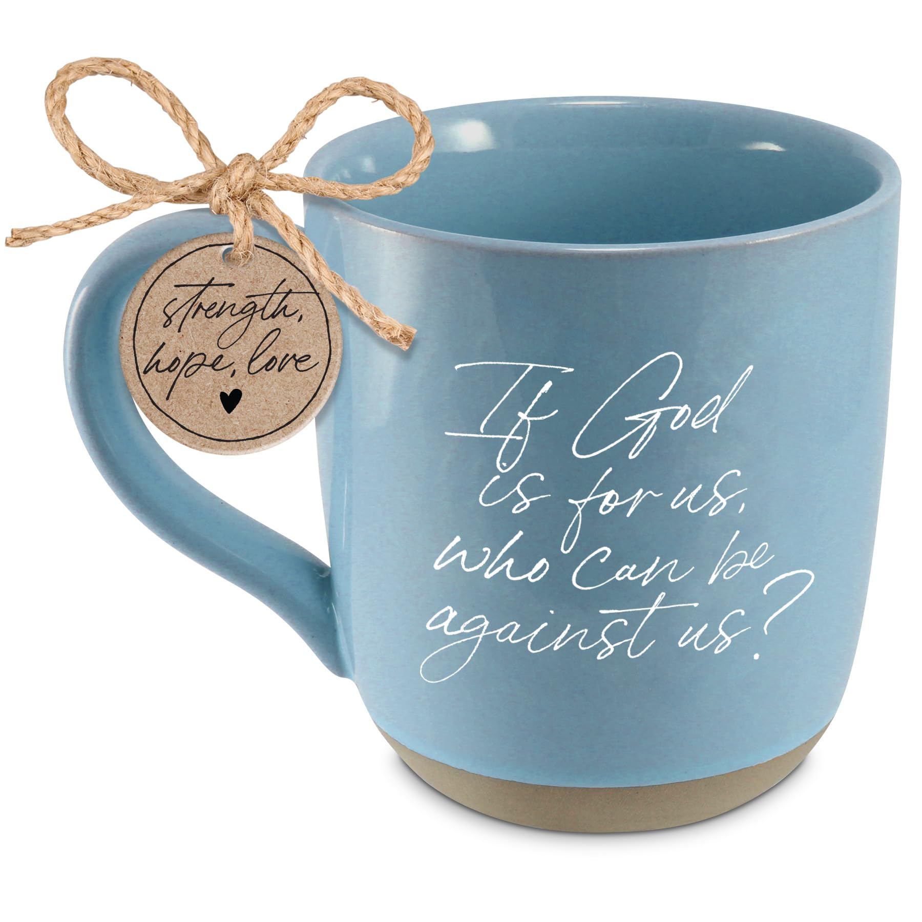 Lighthouse Christian Products Taza de café inspiradora de 18 onzas de cerámica God Is for Us