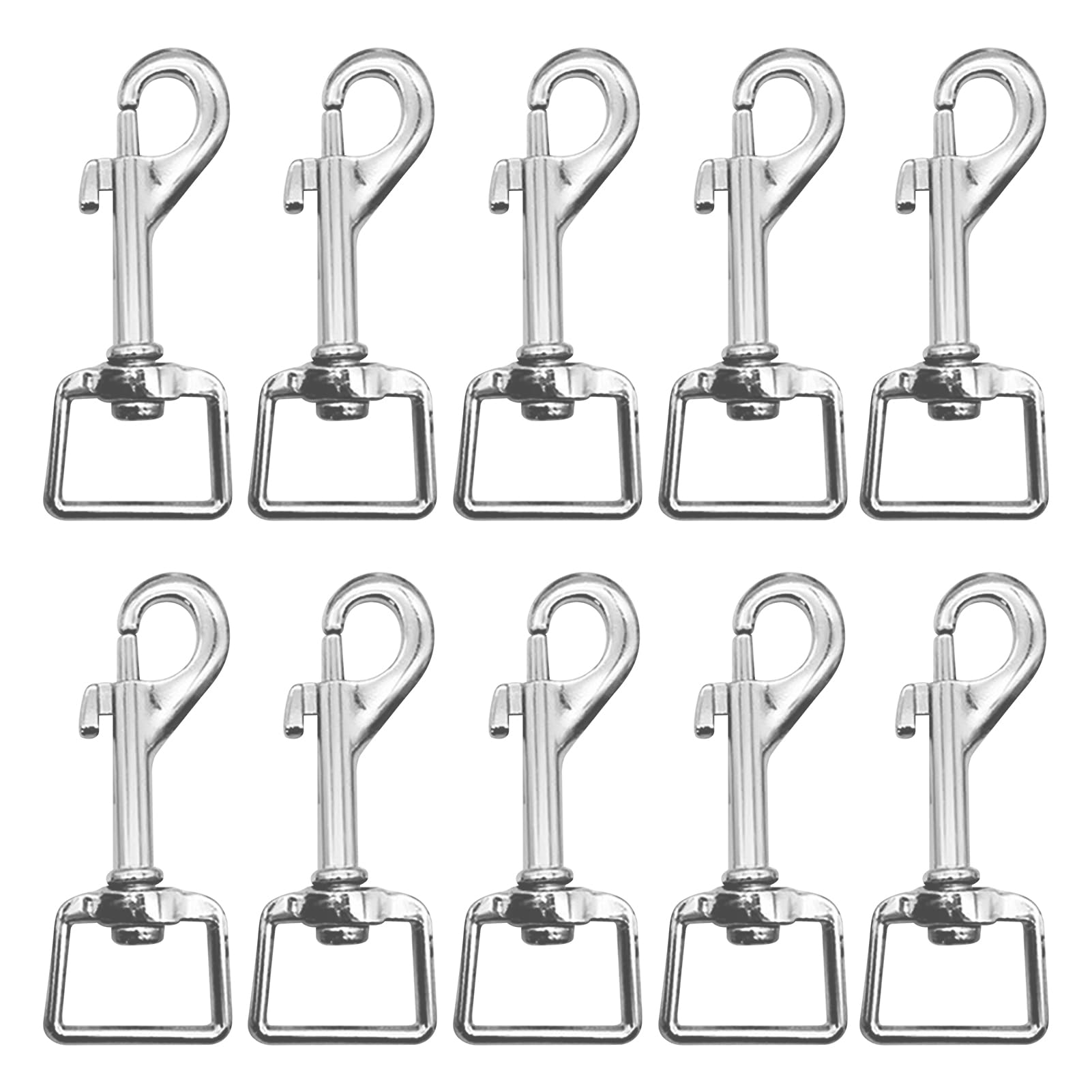 Swivel Snap Hooks, 10 Pcs 360°Swivel Eye Bolt Snap Hook, Clips Clasp, Heavy Duty Swivel Trigger Hooks Clip