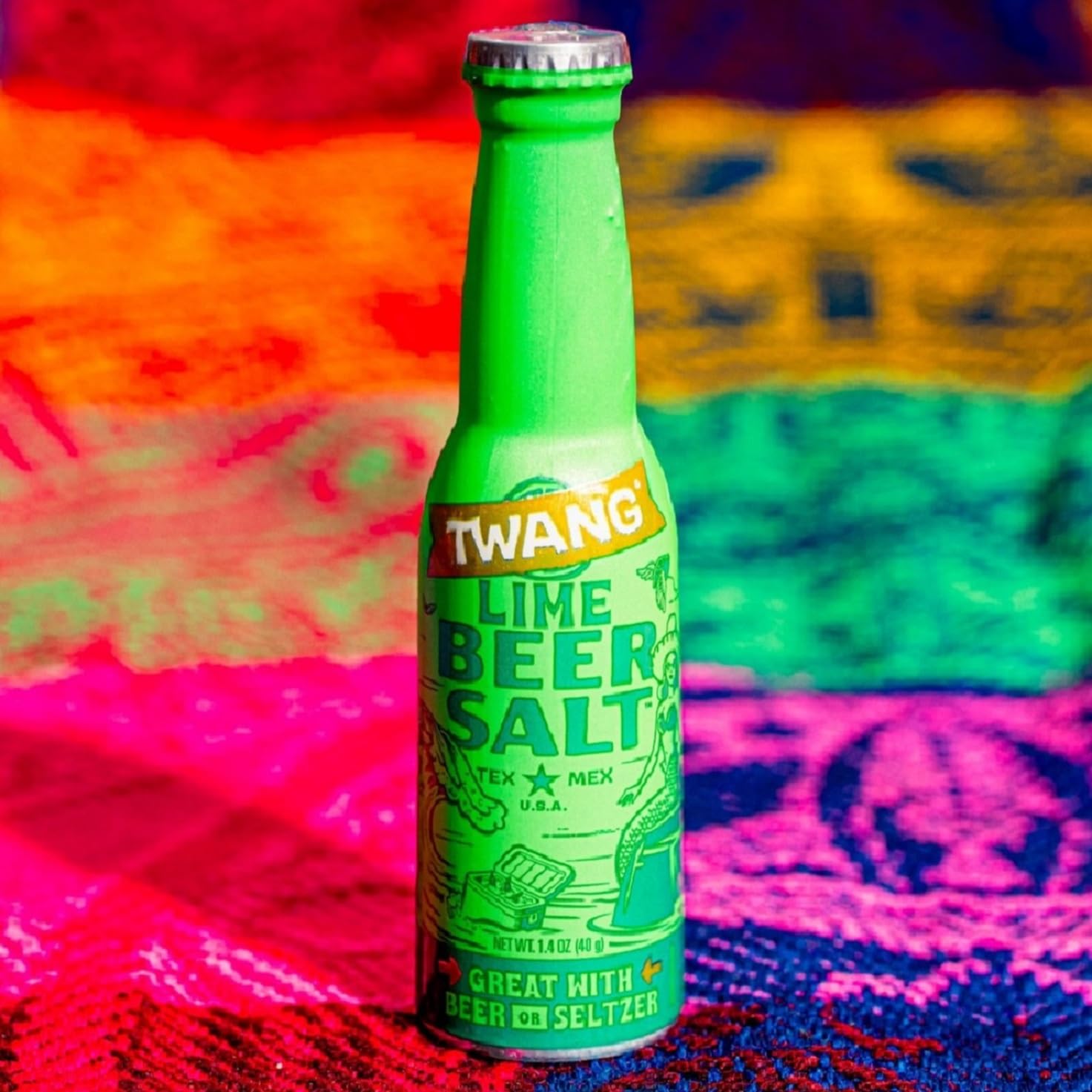 Twang Flavored Beer Salt Seasoning, Lime, Toppings for Beer, Hard Seltzers, Canned Cocktails and More, 1.4 Ounce (Pack of 3) image 3