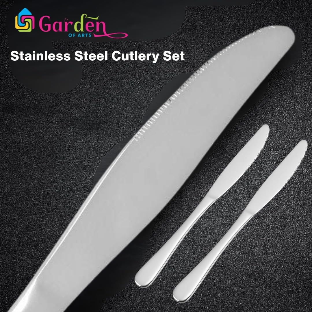 Stainless Steel Cutlery Set - Butter Knife & Dinner Knife -8