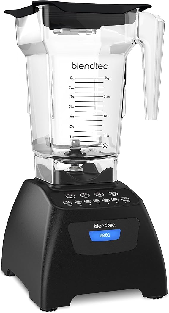 Blendtec Blender Classic High Performance 575 Plastic Function Turbo / Dishwasher Safe Ice Crusher / Chopper / Puree 1 L 1 L Black