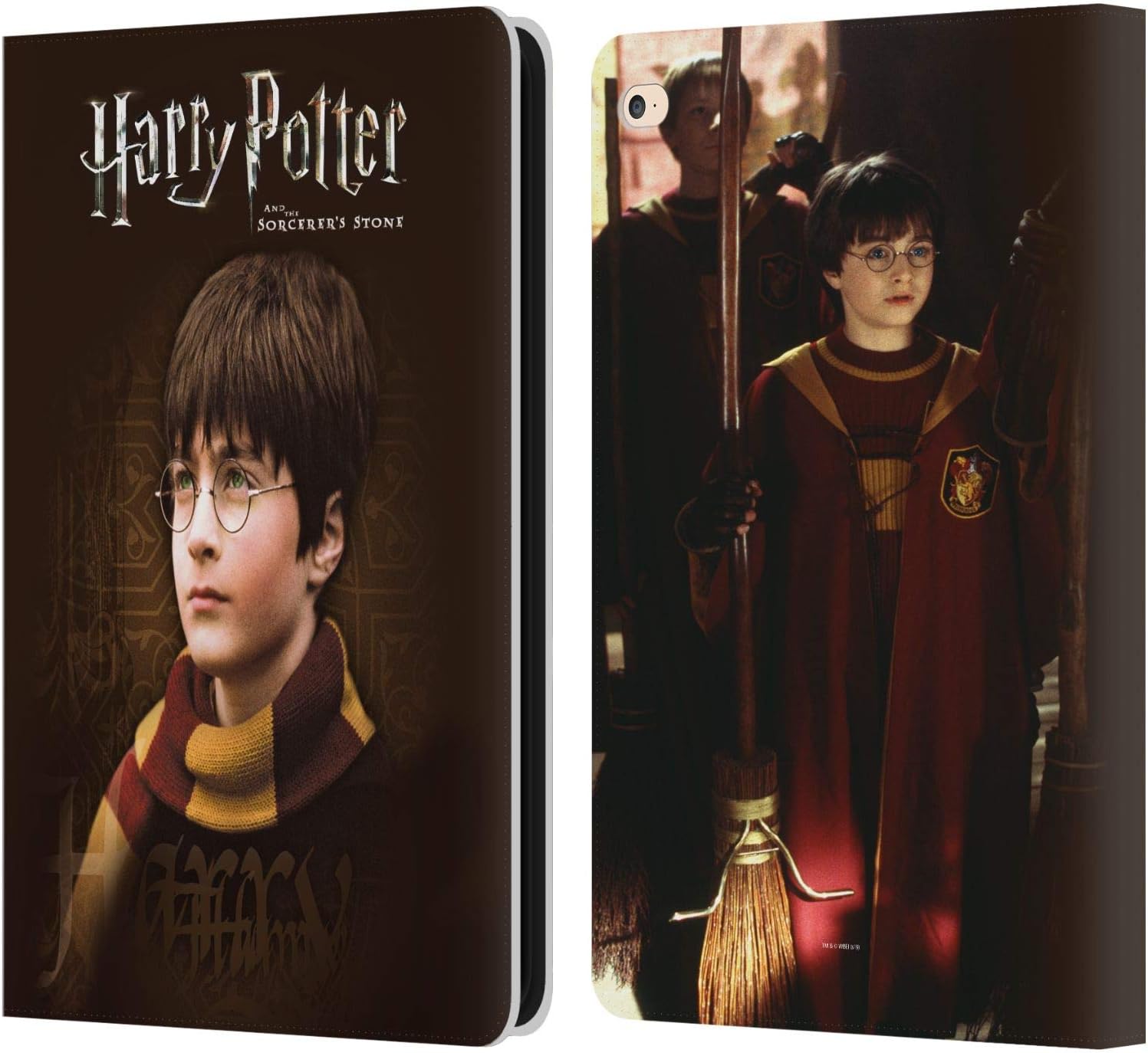 Head Case Designs Officially Licensed Harry Potter Scarf Sorcerer's Stone II Leather Wallet Case Compatible with Apple iPad Air 2 (2014)