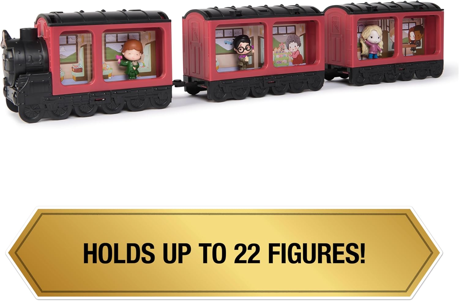 Wizarding World Harry Potter, Micro Magical Moments Hogwarts Express Collectibles Display & Carrying Case with 3 Figures, Kids Toys for Ages 6 and up